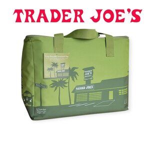 Trader Joe's Olive Green Insulated Freezer Bag 8-Gallon NWT
